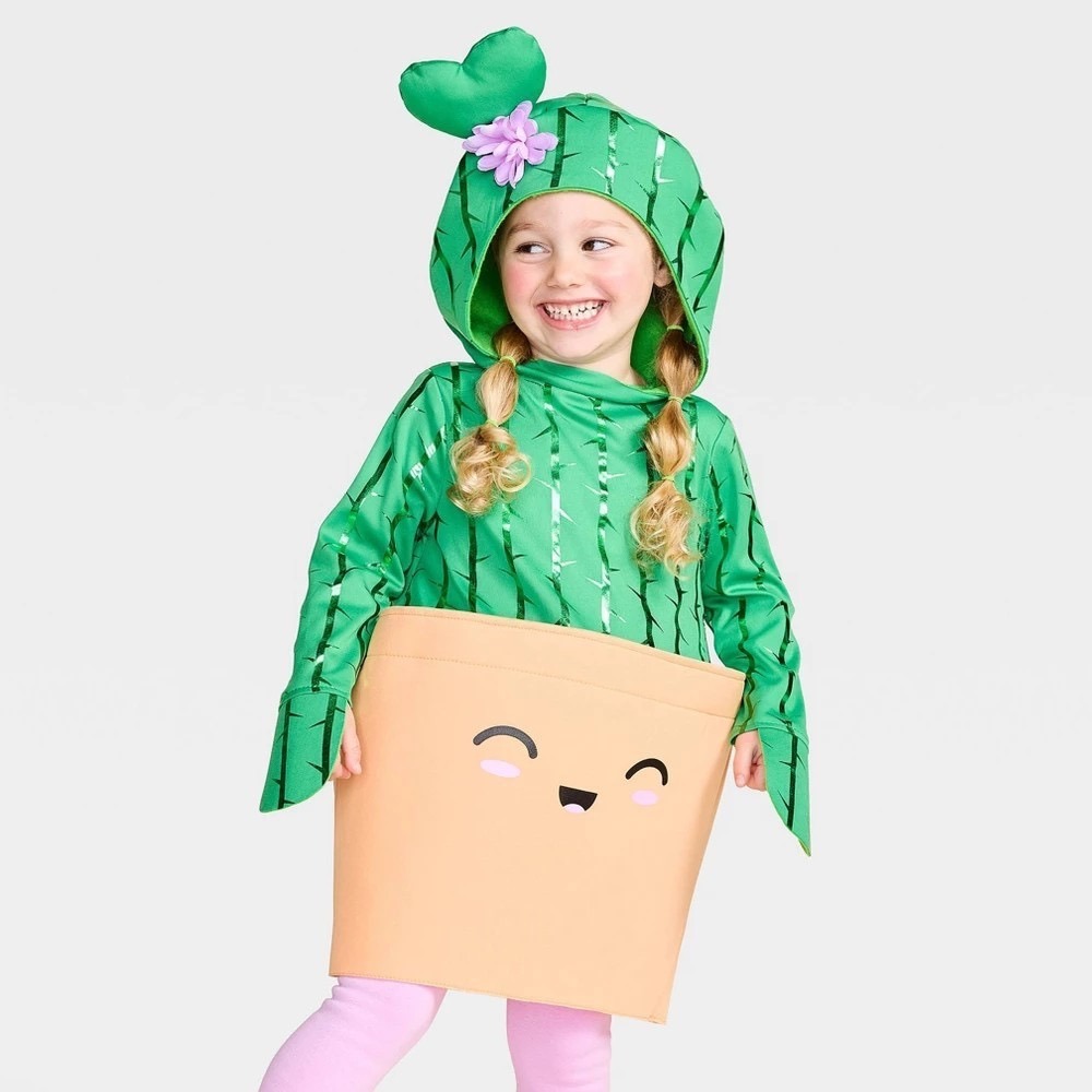 Hyde & EEK! Boutique Kids Cactus in a Pot Halloween Costume 2T/3T